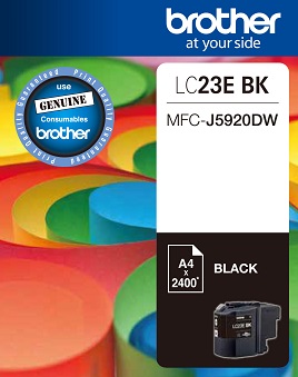 Genuine Brother LC23E Black Ink Cartridge