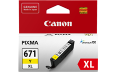 Genuine Canon CLI-671XL Yellow Ink Cartridge