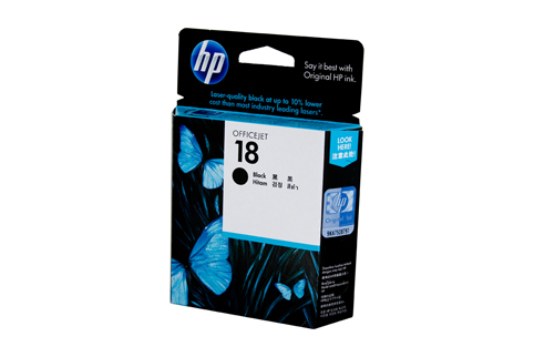 Genuine HP18 Black ink cartridge (C4936A)