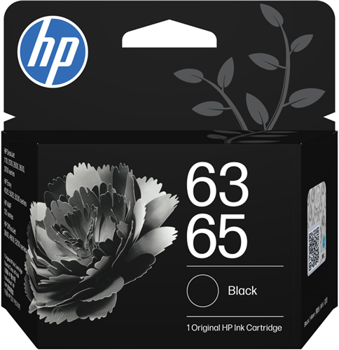 Genuine HP 63 / 65 Black Ink Cartridge (B7RT3AA)