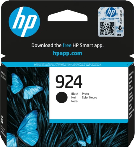 Genuine HP 924 Black Ink Cartridge 4K0U6NA