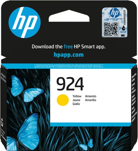 Genuine HP 924 Yellow Ink Cartridge 4K0U5NA