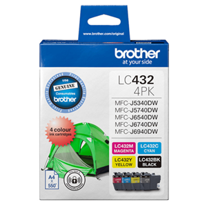 Genuine Brother LC432 4PK (BK/C/M/Y)