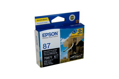 Genuine Epson 87 Photo Black ink cartridge
